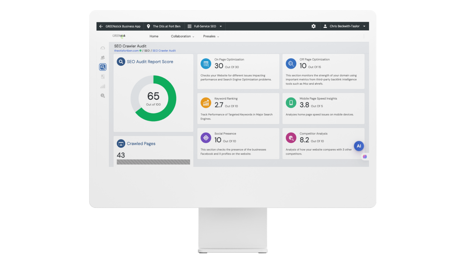 GREENStick Dashboard